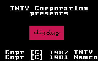 Dig Dug screenshot 3 for Intellivision